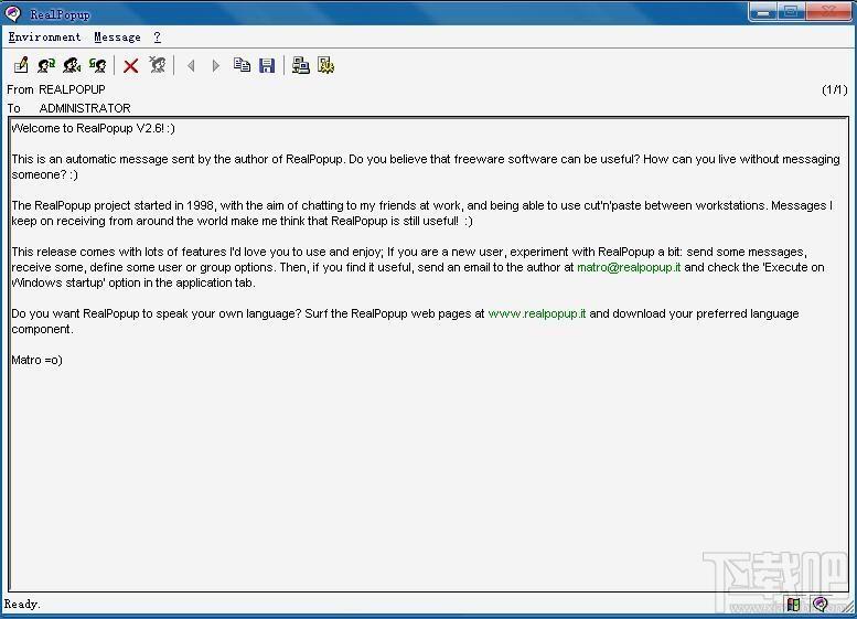 RealPopup,局域网聊天