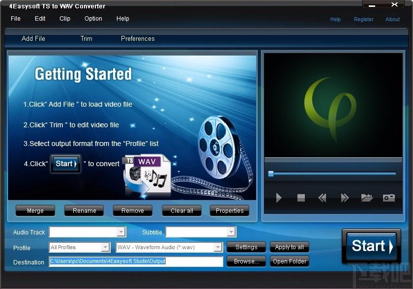 4Easysoft TS to WAV Converter下载,TS转WAV音频转换器