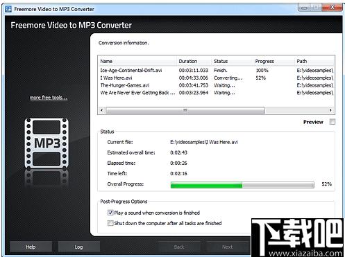 Freemore Video to MP3 Converter下载,视频转换,音频提取
