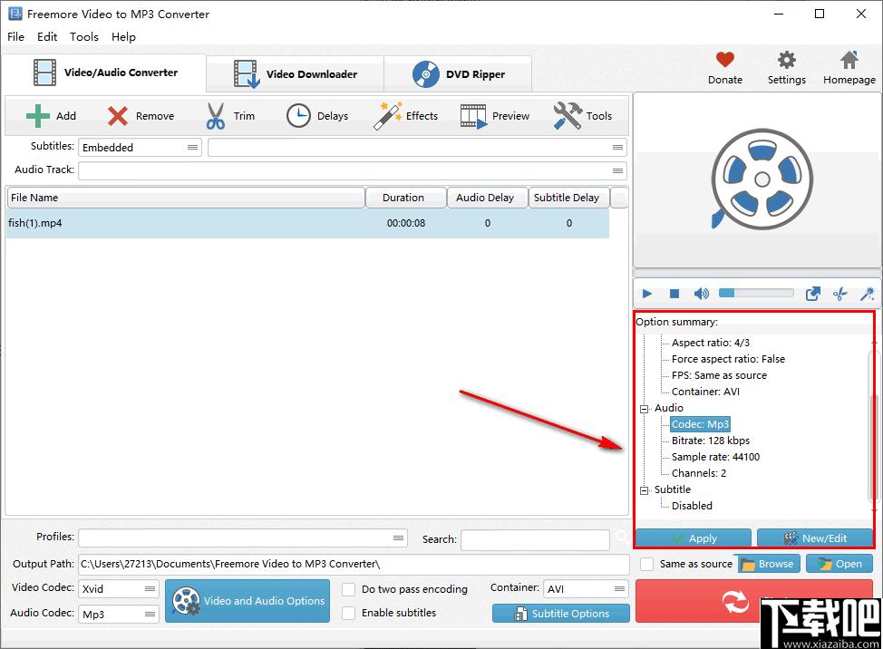 Freemore Video to MP3 Converter下载,视频转换,音频提取
